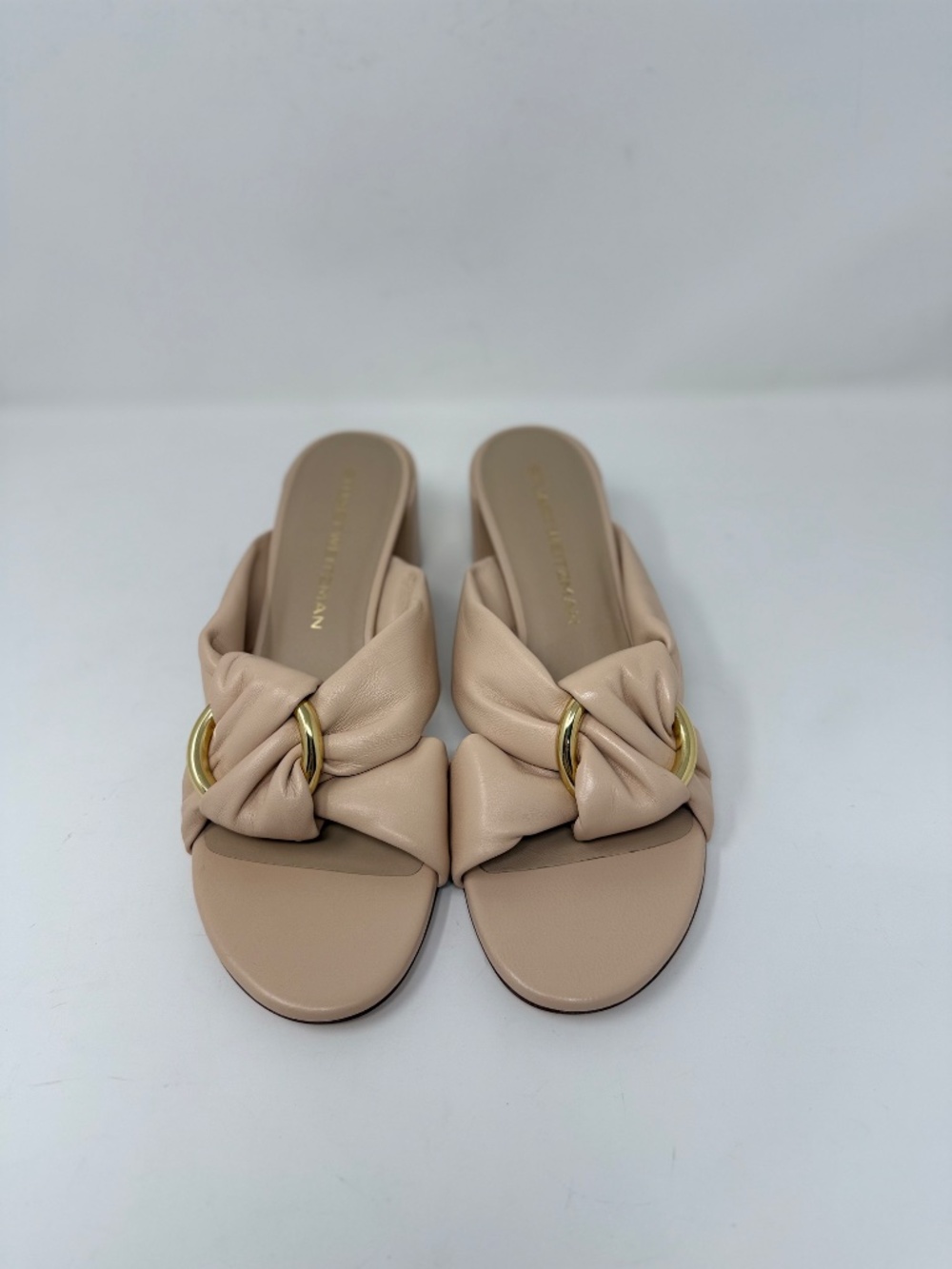 New Stuart Weitzman Cece 50 Block Heel Slide Sandal Sz 9 - Picture 8 of 14